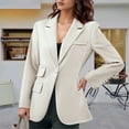 thumbnail image 4 of Casual Blazers for Women 2025 Long Sleeve Notch Lapel Collar Slim Fit Business Casual Work Office Jacket, 4 of 7