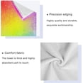 thumbnail image 3 of Coolnut 3 PCS Towel Vivid Rainbow Colors Cotton Bath Towel Set (1 Bath Towel, 1 Hand Towel, 1 Washcloth) for Bathroom, Super Soft and Quick Dry Towels, 3 of 6