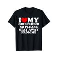 thumbnail image 1 of [100% Cotton] i Love My Girlfriend But Please Stay away From Me T-Shirt, 1 of 6