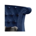 thumbnail image 2 of Matrix Furniture Sophia Crystal Tufted Full Bed Made with Wood in Blue, 2 of 4