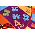 thumbnail image 3 of Furnish My Place 740 ABC With Numbers 13' 2" Round ABC Area Rug for Kids, Educational Alphabet Letter & Numbers, Anti-Skid Rubber Backing, Multicolor, 3 of 5