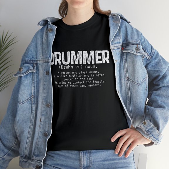 Drummer Definition Drums Drumming Funny Drummer T-Shirt