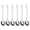 6pcs, variant on OIUR Mini Spoon 9cm Tiny Measuring Scoop for Coffee Spices Food Grade Stainless Steel Spoons for Powder Spices