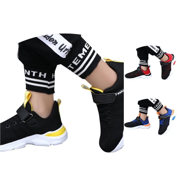 VOUZZA Kids Breathable Slip On Sneakers Lightweight Mesh Performance Running Tennis Shoes Casual Active Training Loafers