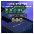 thumbnail image 2 of Extension Kvm 4k 60hz sur Ip avec Port USB IR RS232 Non Compressé HD 2.0 à RJ45 Émetteur Ethernet pour PS4 PC TV, 2 of 6