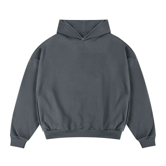 Hoodies For Men Qiggri Men Solid Long Sleeve Shoulder Drop Pullover Side Hood Hoodie Sweatshirts