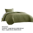 thumbnail image 5 of Cabe 2 Piece Twin Comforter Set Polyester Puffer Channel Quilted Green, 5 of 5
