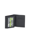 thumbnail image 2 of 47 Maple Men's Center Stitch Design Genine Black Leather RFID Verticle Bifold Wallet in Tin Box, 2 of 4