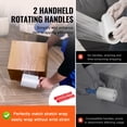 thumbnail image 4 of VEVOR Pellicule Extensible, 5 Pouces x 1000 Pieds, Lot de 4, Rouleau de Pellicule Extensible Transparent Durable de Calibre 80 pour Résistance Industrielle, Pellicule Rétractable Robuste Pellicule Extensible avec Poignées pour Emballage de Palettes Expédition Déménagement, 4 of 9