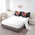 thumbnail image 5 of Erosebridal Gold Dragon Animal Bedding Comforter Set 7pcs, Oil Printing King Bedding Sets, 5 of 7