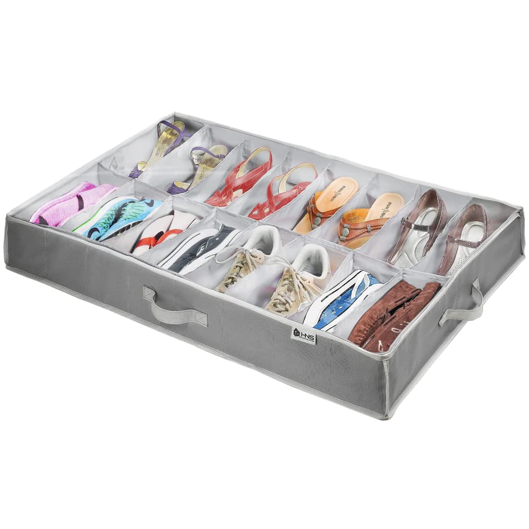 1pc Clear Mesh Shoes Storage Box Underbed Waterproof Storage Bins