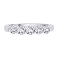 thumbnail image 2 of KATARINA 5 Stone Classic Diamond Ring in 14K White Gold (1 cttw, G-H, I1-I2), 2 of 5