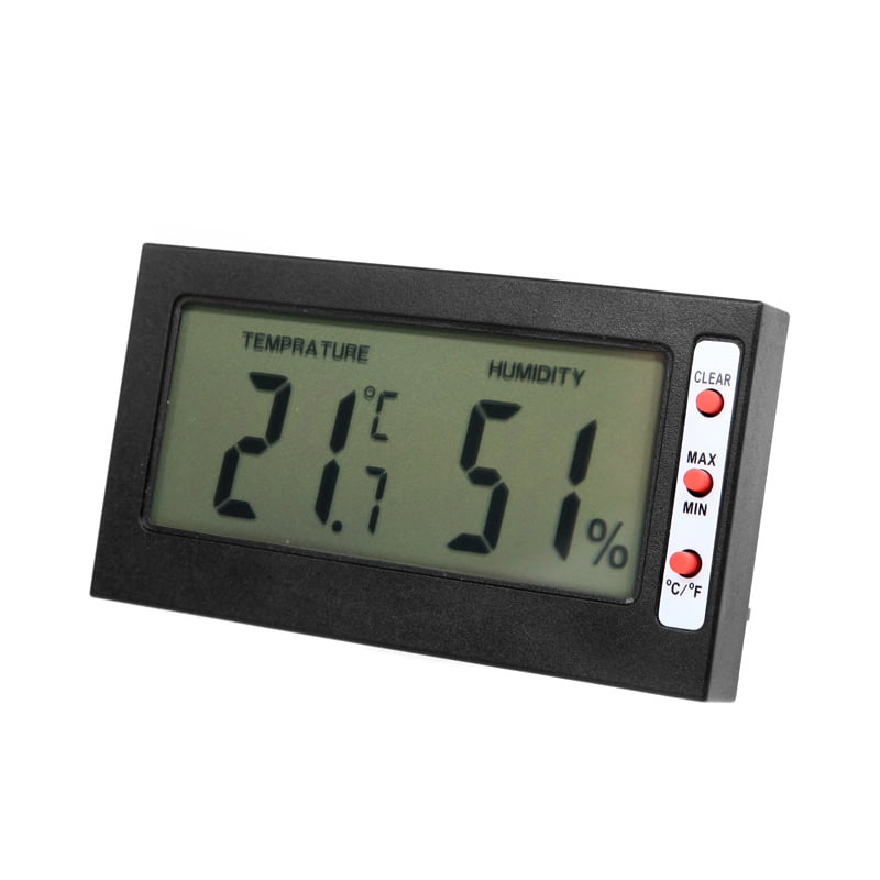 New Digital Thermometer Hygrometer Min/Max Memories Panel Mount LED C/F Display 