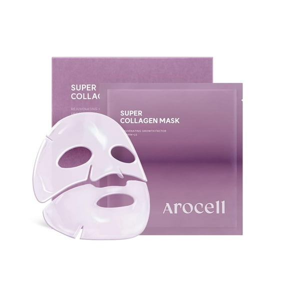 Mascarilla facial AROCELL Super Collagen Dual Matrix x4
