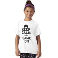 thumbnail image 3 of Vintage Keep Calm Video Game On Nerd Crewneck T Shirts Boy Girl Teen Brisco Brands L, 3 of 6