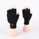 thumbnail image 1 of Guantes de invierno de medio dedo para adultos, cálidos, con forma de diamante, de doble uso, resistentes al frío, de terciopelo grueso, 1 of 5