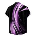 thumbnail image 4 of Men'S Casual Short Sleeved Shirt, Men'S Standing Collar Fashionable Button Up Shirt 3XL, 4 of 4