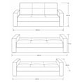 thumbnail image 5 of SOFA CAMA ENZO CAFE M & E MUEBLES 3 PLAZAS, 5 of 5