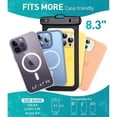 thumbnail image 3 of Waterproof Phone Pouch,Underwater Phone Cases for iPhone 14 Pro Max,Waterproof Dry Bag for Cruise Travel Essentials Phone Water Protector Pouch-Black&Bright Red-2Pack, 3 of 6