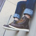 thumbnail image 4 of Botas de trabajo para la cabeza Botas de ruibarbo Botas de cuero de caballo para hombre Zapatos para hombre, 4 of 6