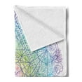thumbnail image 2 of Ethnic Soft Flannel Fleece Throw Blanket, Mandala Round with Geometry Element Metatron Cube Alchemy Theme, Cozy Plush for Indoor and Outdoor Use, 70" x 90", Multicolor, by Ambesonne, 2 of 5