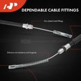 thumbnail image 4 of A-Premium Rear Passenger Side Parking Brake Cable Assembly Compatible with Ford & Lincoln Models: F-150 F150 2006-2008, Mark LT 2007-2008 - Replace# 8L3Z2A635LA, 6L3Z2A635EA, 4 of 9