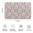 thumbnail image 3 of Cute Hedgehog Love Pattern Bathroom Rugs Mat,Non Slip Microfiber Bathroom Rug,Rubber Backing,Soft Bathroom Mats for Bathroom Floor,Tub and Shower,17x27in(43x68cm), 3 of 5