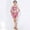 Pink, variant on Trendy Girls Outfits Set Three-Piece Ensemble for Dance Performance Sleeveless Top Shorts with Fringe for Ages 3-12