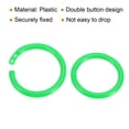 thumbnail image 4 of Uxcell 1.4" OD 1.1" ID Loose Leaf Rings Binder Ring Plastic for Book DIY Scrapbook Notebook, Green 50 Pack, 4 of 5