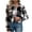Black, variant on 2024 Fall Clothes Women Flannels Cropped Jacket Fashion Plaid Long Sleeve Button Down Shirt Coat Tops Cardigan Jacket Tops