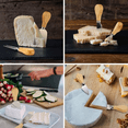 thumbnail image 2 of Juego De Cuchillos Para Queso De Acero Inoxidable, 4 Piezas Marron/Plata, 2 of 5