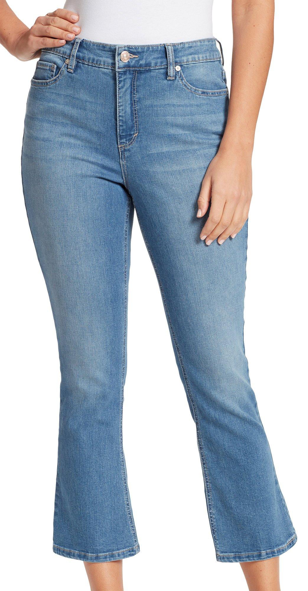 Gloria Vanderbilt Womens Mid Rise Straight Leg Crop Length Jean