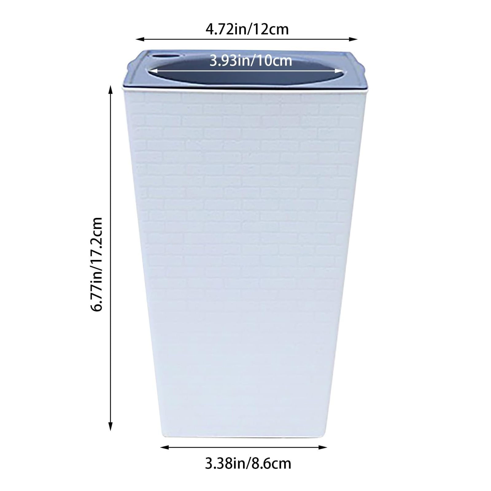 4PCS Outdoor Indoor Planter Pots - 17.2 Inch Tall Flower Pot with Drainage, Modern Pedestal Planters for Front Porch, Balcony, Deck, Large Decorative Pots for Trees, Flowers &