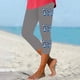 thumbnail image 2 of Pantalones de Ajuste Seco de la Moda de las Mujeres Imprimidas Leggings, Deporte de Yoga Elástico de Poliéster Elástico Respirable, 2 of 4