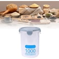 thumbnail image 3 of Contenedor De Almacenamiento De Alimentos De 1000 Ml Con Tapas, Botes De Plástico Apilables Para Alimentos Secos, Recipientes Herméticos Para Cereales Para Organización Y Almacenamiento (Azul), 3 of 4