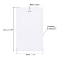 thumbnail image 2 of Uxcell Waterproof Eyelet Hole Plastic Shipping Tags,Outdoor Tags,30x50mm White 100pack, 2 of 5