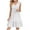 White, variant on hoksml Women Pleated Flowy Dresses Summer V-neck Loose Solid Color Casual Boho Dress High Waisted Sleeveless Beach Dress 2025 on Clearance