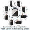 thumbnail image 6 of 4-Season Lightweight Extra-Large Rectangular Sleeping Bag for 2 People, Dark Grey, 59" x 87", 32–77 ° F, Compressible with Sack, 6 of 7