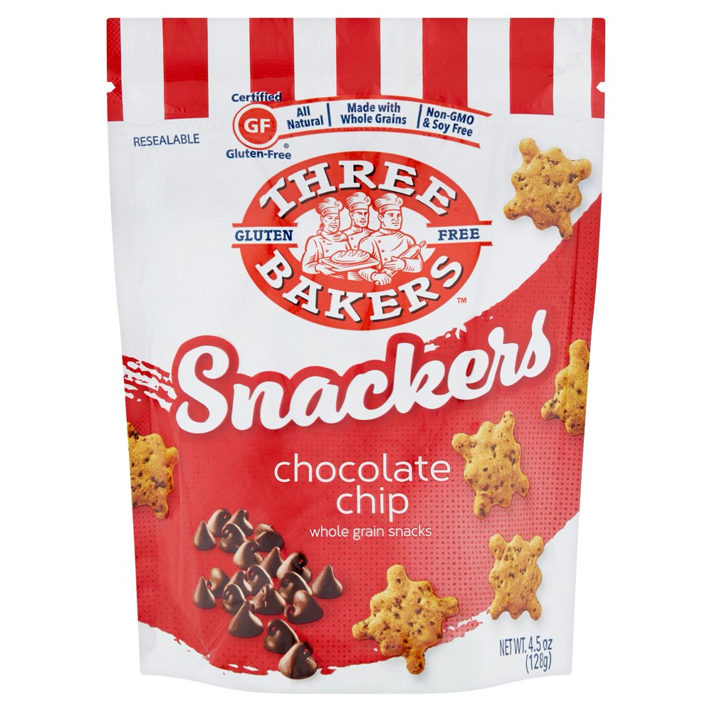 Three Bakers Snack Chocolate Chip Gf,4.5 Oz (Pack Of 8)
