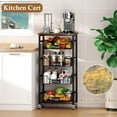 Fruit Basket, 5Tier Utility Kitchen Organizer and Storage Cart with