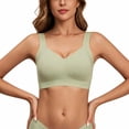 thumbnail image 5 of Mifsaly Womens Wireless Sports Bra with V Neck Wide Shoulder Straps Smooth Molded Cups and Longline Underband Comfortable Active Bralette for Yoga Fitness and Daily, 5 of 7