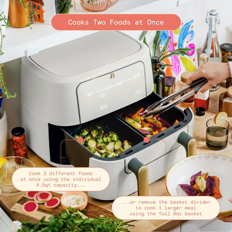 Beautiful 6 Quart Touchscreen Air Fryer, White Icing By Drew