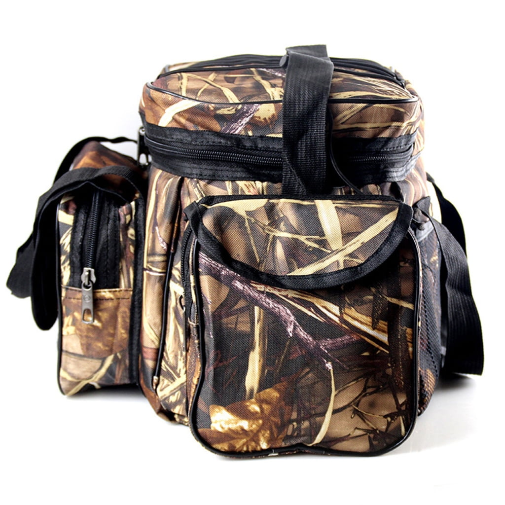 Multiple Pocket Fishing Gear Carrying Bag Portable Outdoor Fishing Tackle Bag Waterproofs Oxfords Cloth Shoulders Bag