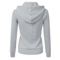 thumbnail image 3 of Vedolay Womens Tops Womens Casual Puff Long Sleeve Open Front Work Office Fashion Jacket,Gray L, 3 of 4