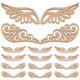 thumbnail image 5 of 40pcs Unfinished Wood Wing Cutouts for Crafts, DIY Projects, Painting, Family Fun, and Creative Activities, 5 of 5