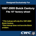 thumbnail image 4 of CWC Hubcap Set for Buick Century 1997-2005 - Premium Replica - Replacement 15-inch Wheel Covers, 4 of 4