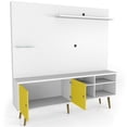 thumbnail image 4 of Manhattan Comfort Liberty 71" Entertainment Center in White and Yellow, 4 of 9
