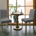 thumbnail image 3 of Dining Chair Covers Set of 4,Modern Minimalist Checkered Universal Stretch Kitchen Seat Covers Parsons Chair Protector Slipcover for Home Restaurant Party Decor,Abstract Red Black Buffalo Plaid, 3 of 6