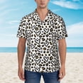 thumbnail image 4 of Lsque Heart Leopard pattern Hawaiian Shirt for Men, Unisex Summer Beach Casual Short Sleeve Button Down Shirts-Small, 4 of 9