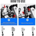 thumbnail image 3 of Universal Motorcycle Phone Holder with Ball Mount for Scooter Bike, Rearview Mirror Base Compatible Accessory, 3 of 5